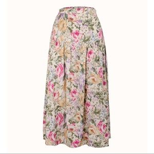 Auguste the Label Floral Jardin Audrey Midi Skirt in Oatmeal 🌸🌼 Sold Out!